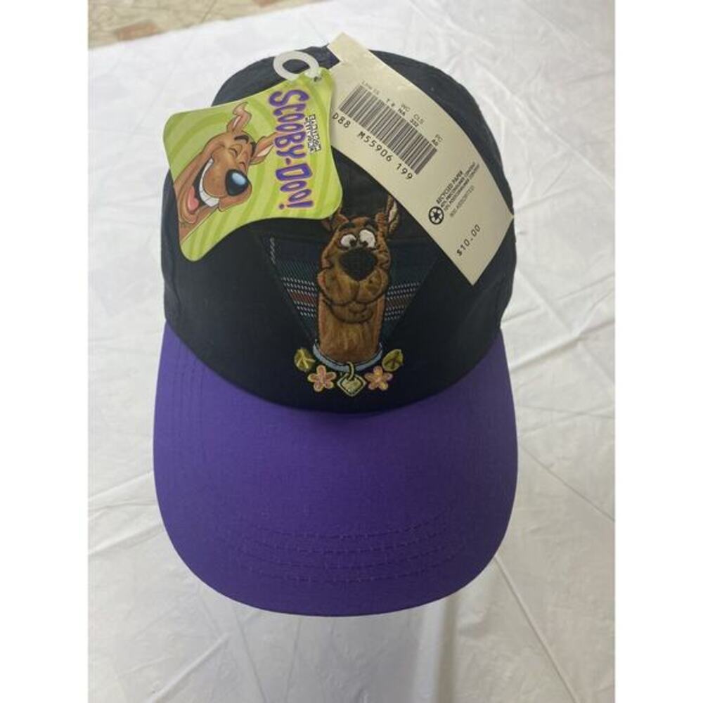 Vintage NWT Scooby-Doo Embroidered 3D Face & 3D Fur Neck 98' Baseball Cap RARE